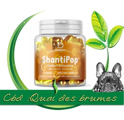[SHANTIPOP] GELULES LIQUIDE CBD CURCUMA GINGEMBRE CBD 1500MG SPECTRE COMPLET